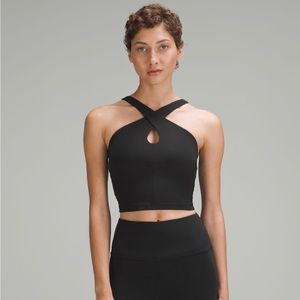 Women’s Lululemon Align Keyhole Halter Tank Top. Black, size 4 with tags